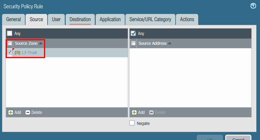 Security Policy - Source Security Policy - Source